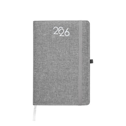 Daily Planner 2026, hardcover made of recycled PET with a mélange effect