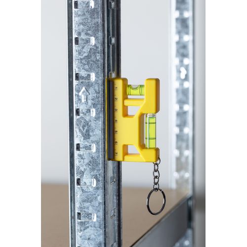 Recycled ABS spirit level keychain Indira