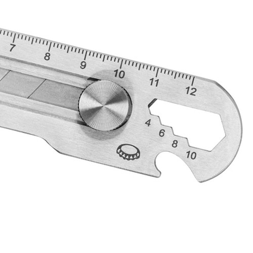 Cutter, ruler, bottle opener, spanner for screws | Muireann