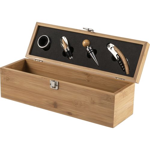 Bamboo wine gift set Gareth