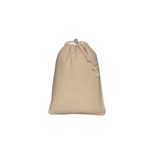 120 g/m2 cotton drawstring bag, 10 x 14 cm