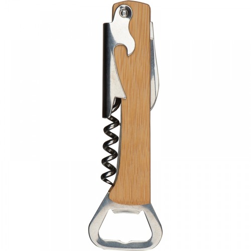Corkscrew with bottle opener