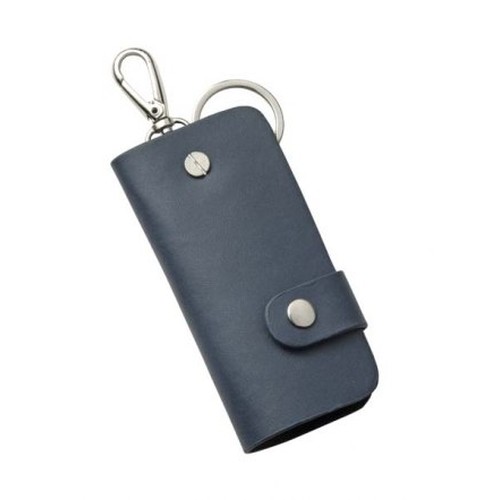 KEYCHAIN  BLUE LEATHER