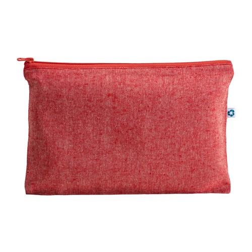 Beauty case en coton recyclé  150 g/m2, avec fermeture éclair