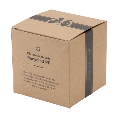 Kerstbal Ø7cm Recycled PP Box - Made in Europe