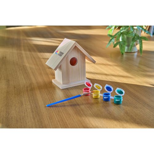 Houten vogelhuis Wesley