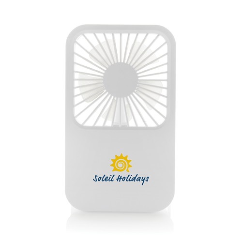 Aervina RCS recycled plastic re-chargeable desk fan