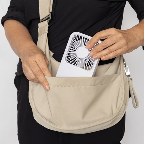 Aervina RCS recycled plastic re-chargeable desk fan