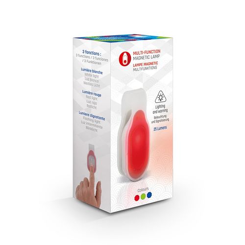 Lámpara magnética multiusos para iluminar y señalizar