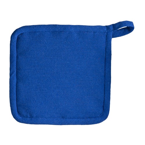 Recycled cotton kitchen pot holder  with hooking loop