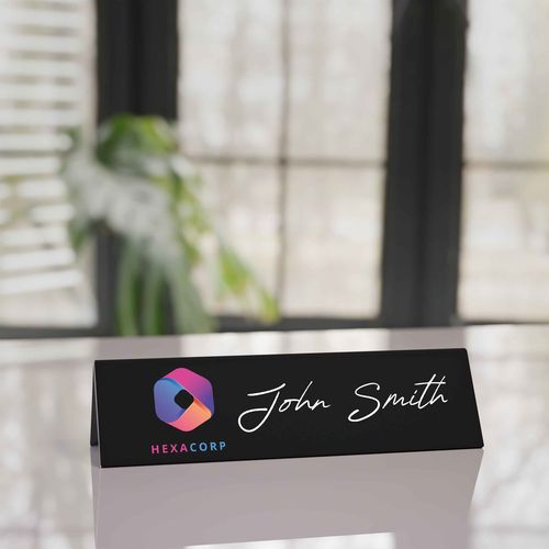 Table Name Plate Chalkboard 210 x 60mm