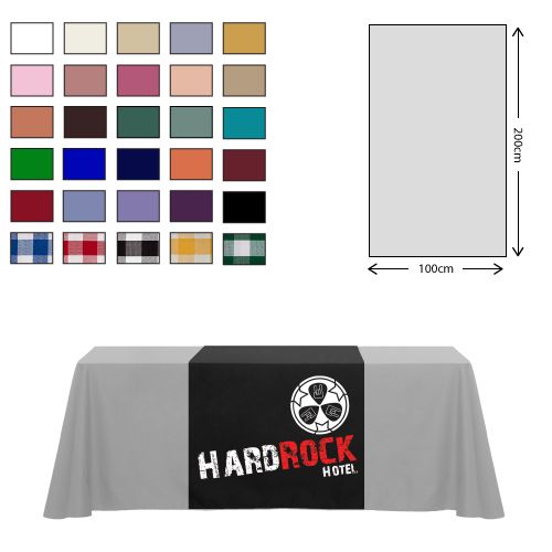 Chemin de table en tissu de qualité supérieure (100x200cm)
