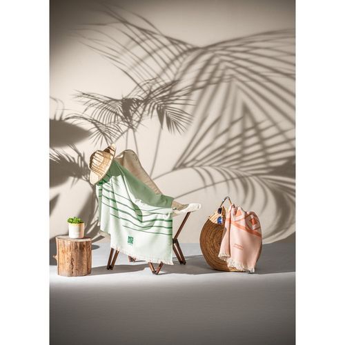 CAPLAN. Wielofunkcyjny ręcznik (260 g/m²) wykonany z lekkiej i wytrzymałej bawełny (90%) oraz bawełny z recyklingu (10%)