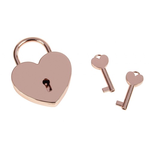ROSE GOLD HEART PADLOCK