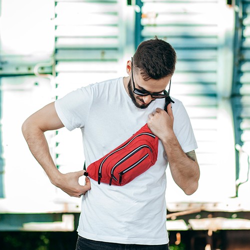 300D RPET MULTIPOCKETS WAIST-BAG