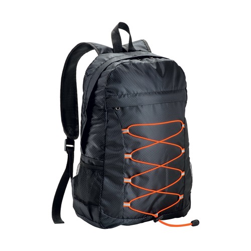 210D RIPSTOP polyester retractable backpack with 4 pockets whome two mesh side pockets