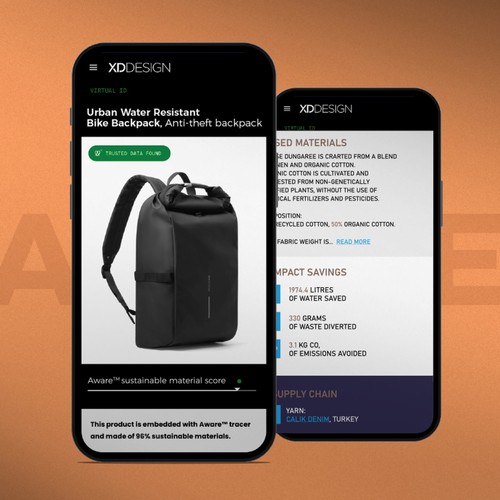 Sac à dos pour vélo résistant à l'eau Urban