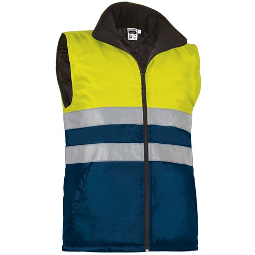 bodywarmervest met reflecterende strepen