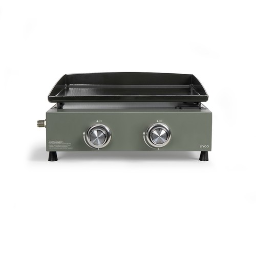 Plancha gaz 2 brûleurs