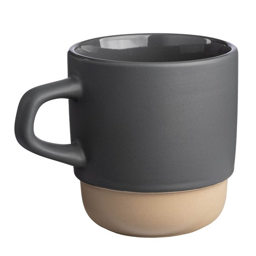 320 ml ceramic mug. Stackable. With matte exterior and glossy interior