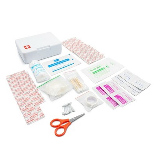 First aid kit in plastic case, 64 pcs | Ramona