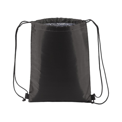 210T polyester insulated backpack with drawstring closure