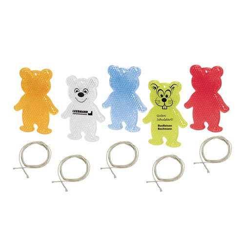 Figura reflectante "Oso", sin diseño pre impreso