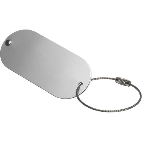 Aluminium luggage tag Isa