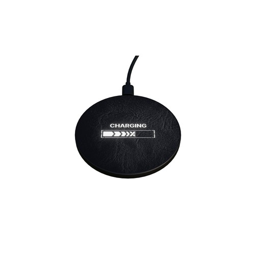 15W leather wireless base