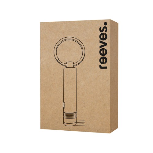 Porte-clés avec lampe de poche LED rechargeable REEVES-PORTO LIGHT