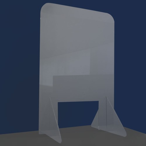 LARGE ACRYLIC PARTITION 0.3X90x120CM