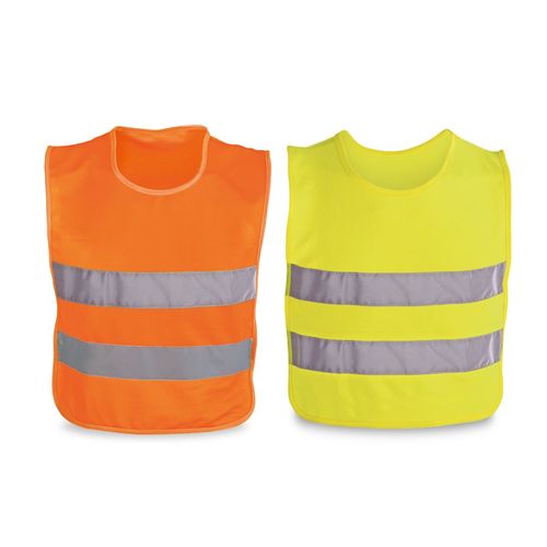 MIKE. Gilet réfléchissant pour enfant, 100 % polyester
