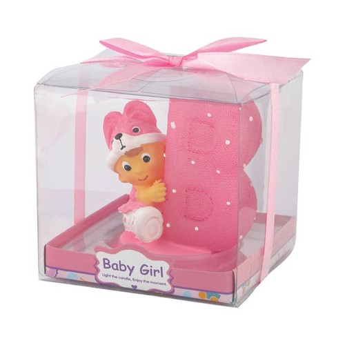 BOUGIE "BÉBÉ" ROSE H70 MM