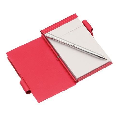 Porte-cartes avec bloc-notes et stylo Leti