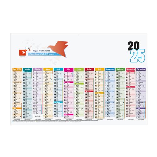 CALENDRIER BANC. 2025 13 M 1F