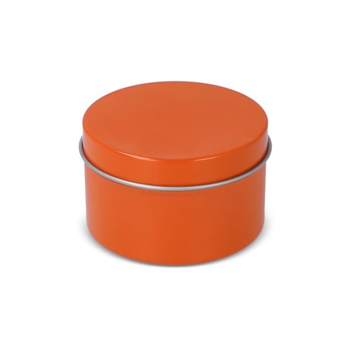 Bougie parfumée à base de plantes Kirtan dans une grande boîte en métal recyclé