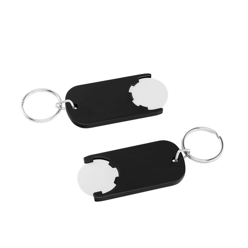 Chiphouder met winkelwagenmuntje 1€ "Alpha"