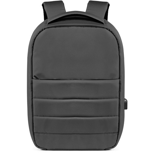 300D RPET ANTI-THEFT RPET RUCKSACK WITH USB CHARGE PORT