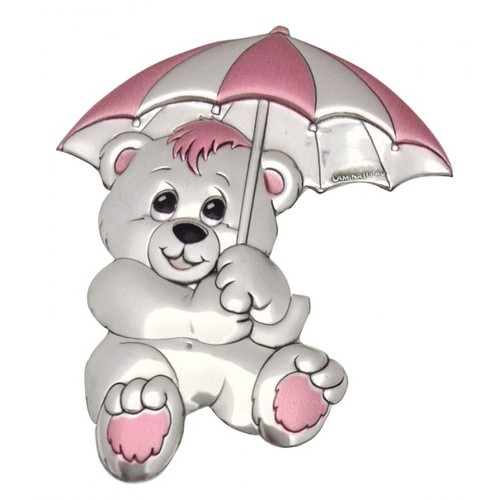 BLAZON BEAR PINK UMBRELLA - mm 61x80