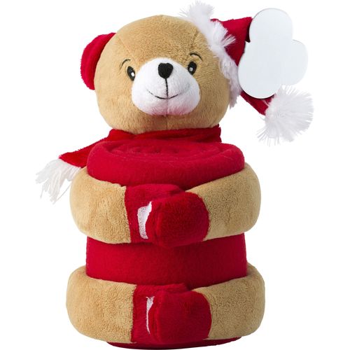 Christmas stuffed animal with blanket Andrew