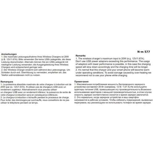 AIR 2 Chargeur sans fil avec une performance de 15 Watt et la certification Qi