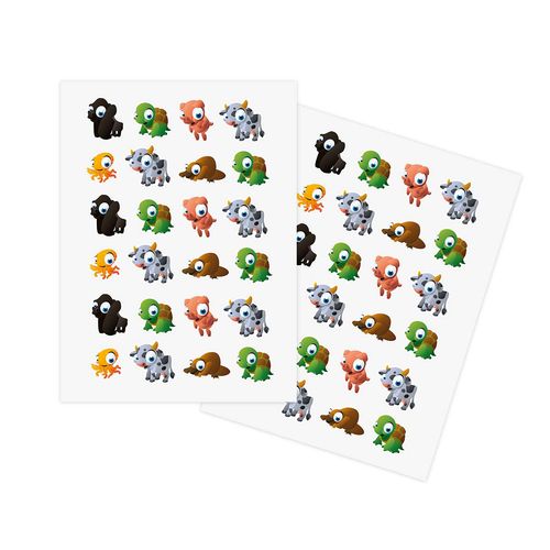 Autocollants sur feuille A5