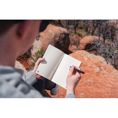 A5 GRS recycled leather notebook