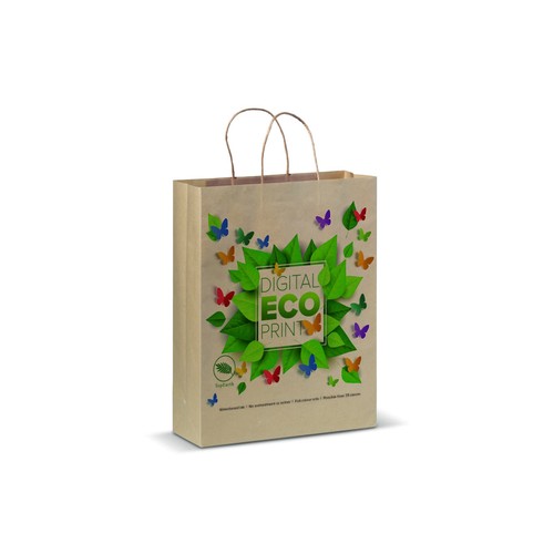 Bolsa de papel kraft 100g/m² 32x12x41cm