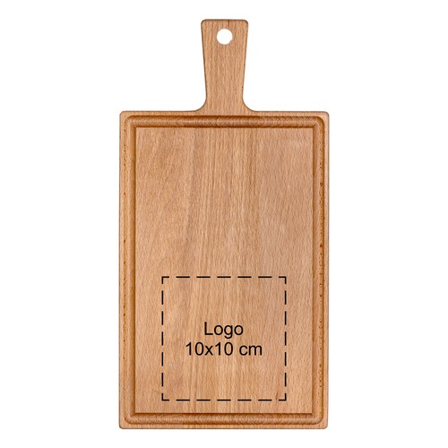 Beech board with handle 33x16 cm