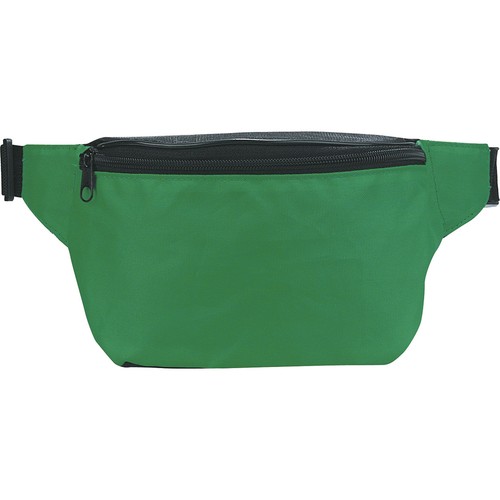 2 POCKETS WAIST BAG IN 420D POLYESTER