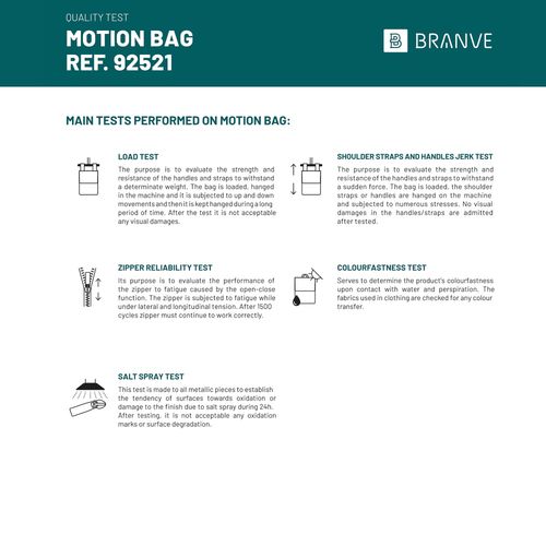 Motion Bag. Torba poróżna z 600D kationowego i poliamidowej skóry