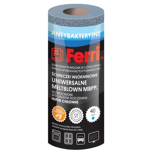 Super MELTBLOWN non-woven cleaning cloth (roll of 40 leaves)