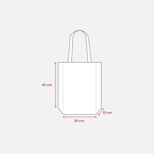 Sac shopper en polyester avec coté réfléchissant