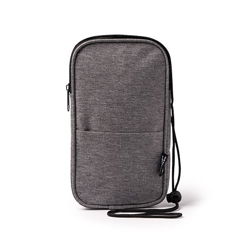 Cellphone case with melange finish. Main compartme Dores